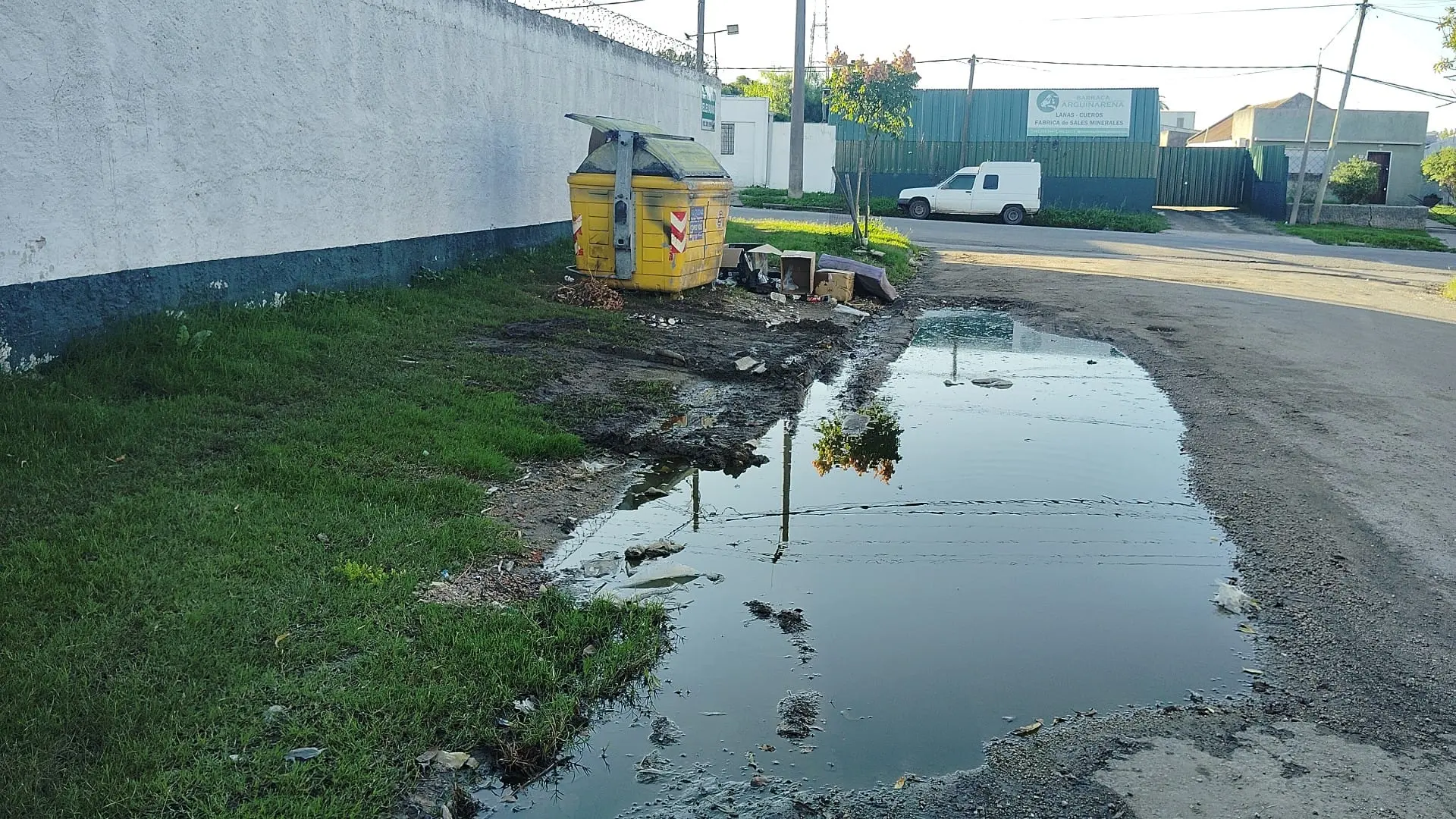 La basura desborda en Avenida Brasil y Ruben Lena